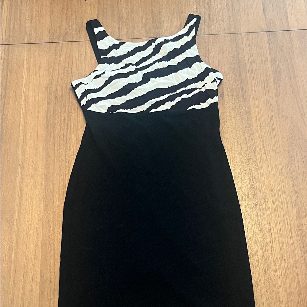 Joseph Ribkoff Zebra Stripe Mini Dress